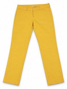 : Old Navy Pixie Mustard Yellow Slim-Leg Pants – Size 12
